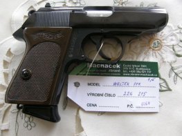 Pistole walther PPK v.č.226215 r. 7,65 Br. Pistole walther PPK v.č.226215 r. 7,65 Br.