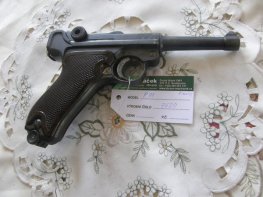 Pistole P 08 Mauser G v.č. 7520 r. 9 mm Luger Pistole P 08 Mauser G v.č. 7520 r. 9 mm Luger