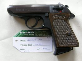 Pistole Walther PPK v.č. 221803 r. 7,65 Br. Pistole Walther PPK v.č. 221803 r. 7,65 Br.