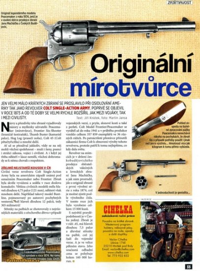 Časopis Zbraně & Náboje srpen 2013 Colt Mírotvůrce
