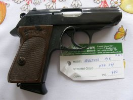 Pistole Walther PPK v.č. 274891 r. 7,65 Br. Pistole Walther PPK v.č. 274891 r. 7,65 Br.