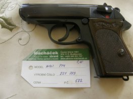 Walther PPK v.č.221783 r. 7,65 Br. Walther PPK v.č.221783 r. 7,65 Br.