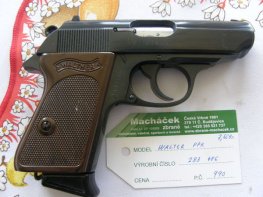 Pistole Walther PPK v.č. 283486 r. 7,65 Br. Pistole Walther PPK v.č. 283486 r. 7,65 Br.
