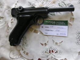 Pistole P 08 Mauser V.č 6065 1937 r. 9 mm Luger Pistole P 08 Mauser V.č 6065 1937 r. 9 mm Luger