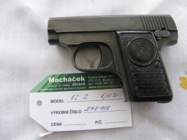 Pistole CZ Z v.č. 24891 r. 6.35 br.