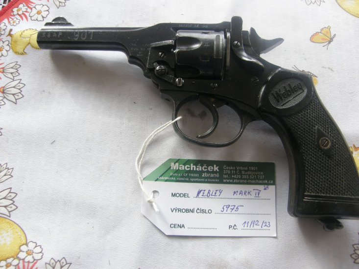 Revolver Webley Mark IV v.č.5974 r.38